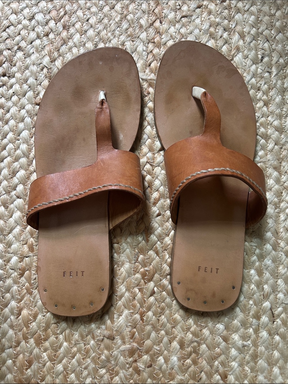 FEIT ceremonial asymmetrical flip-flops